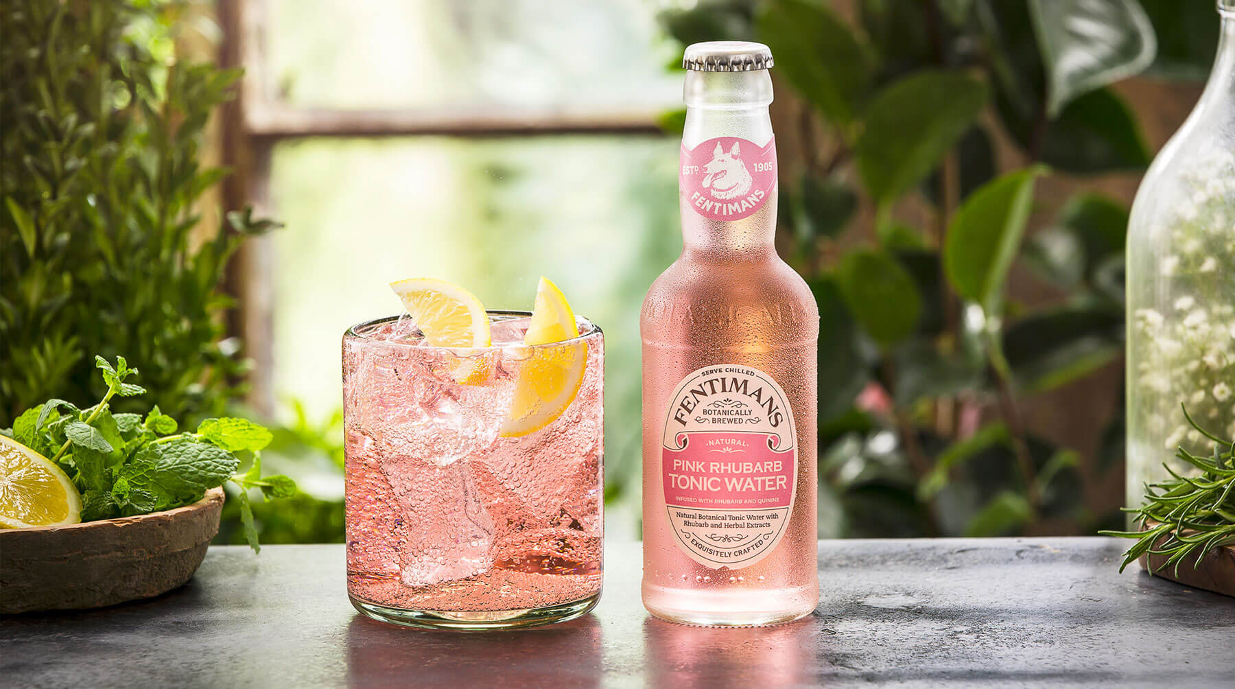 Fentimans Pink Rhubarb Tonic Water